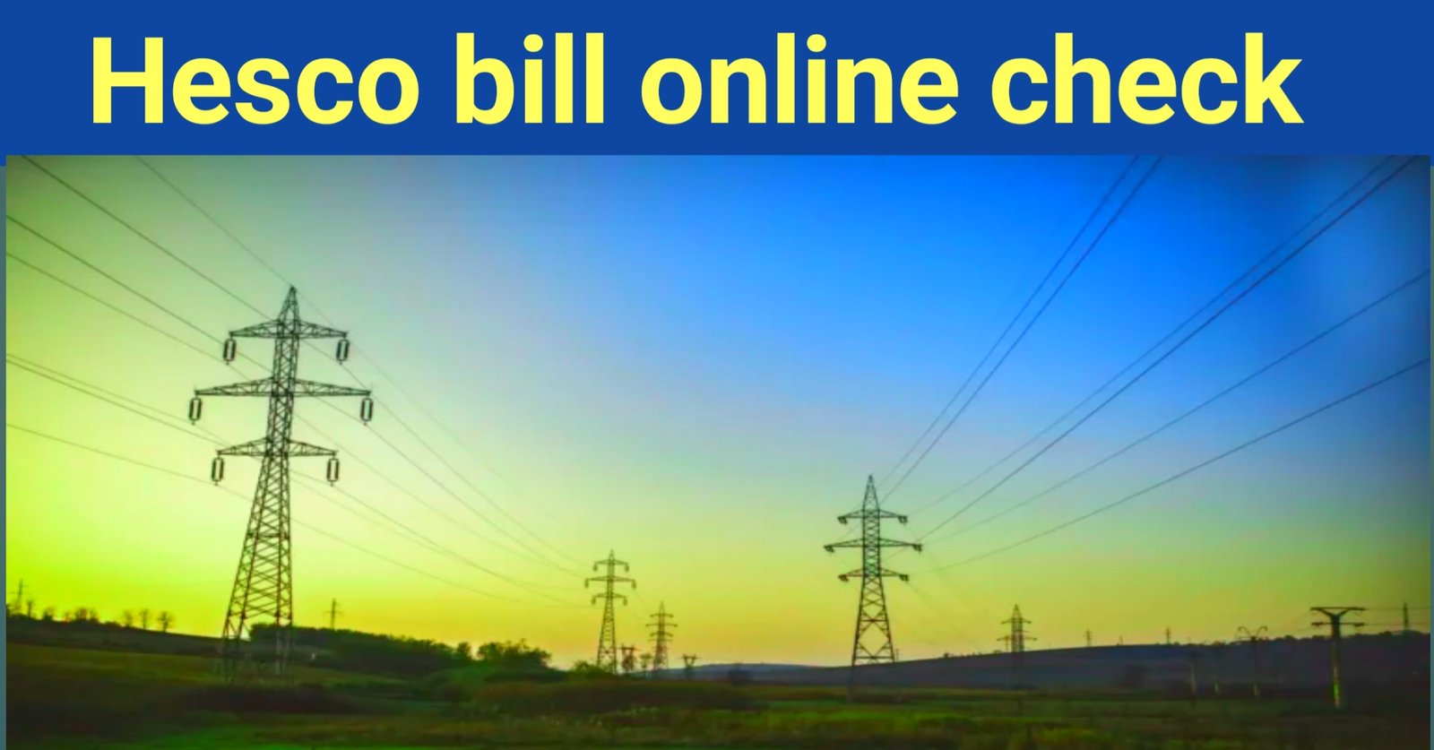HESCO Online Bill 2023