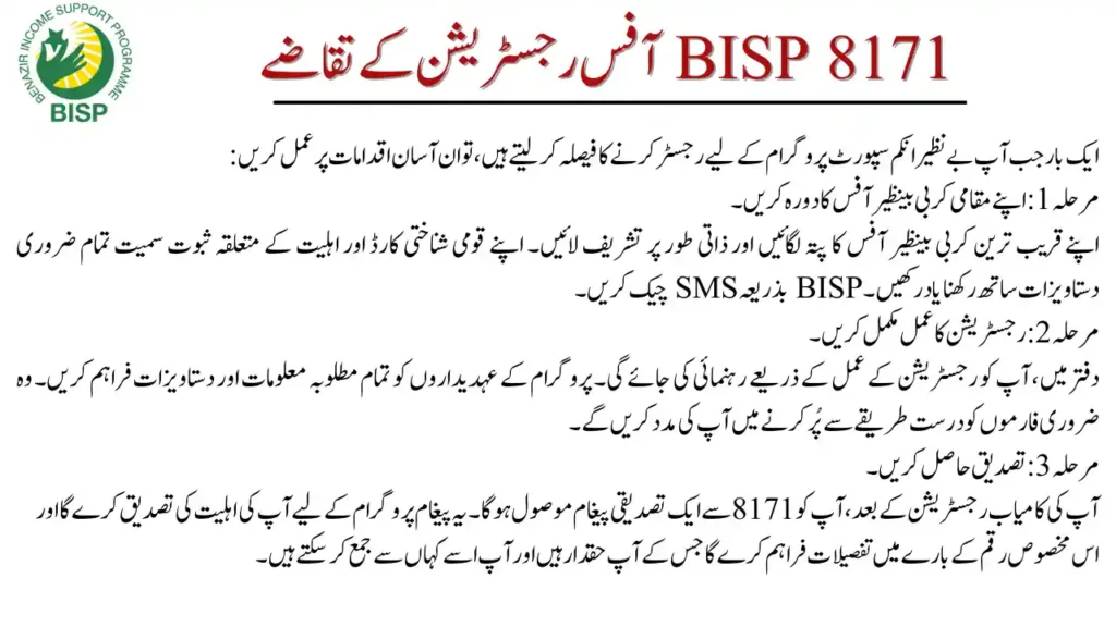 BISP 8171 office Registration